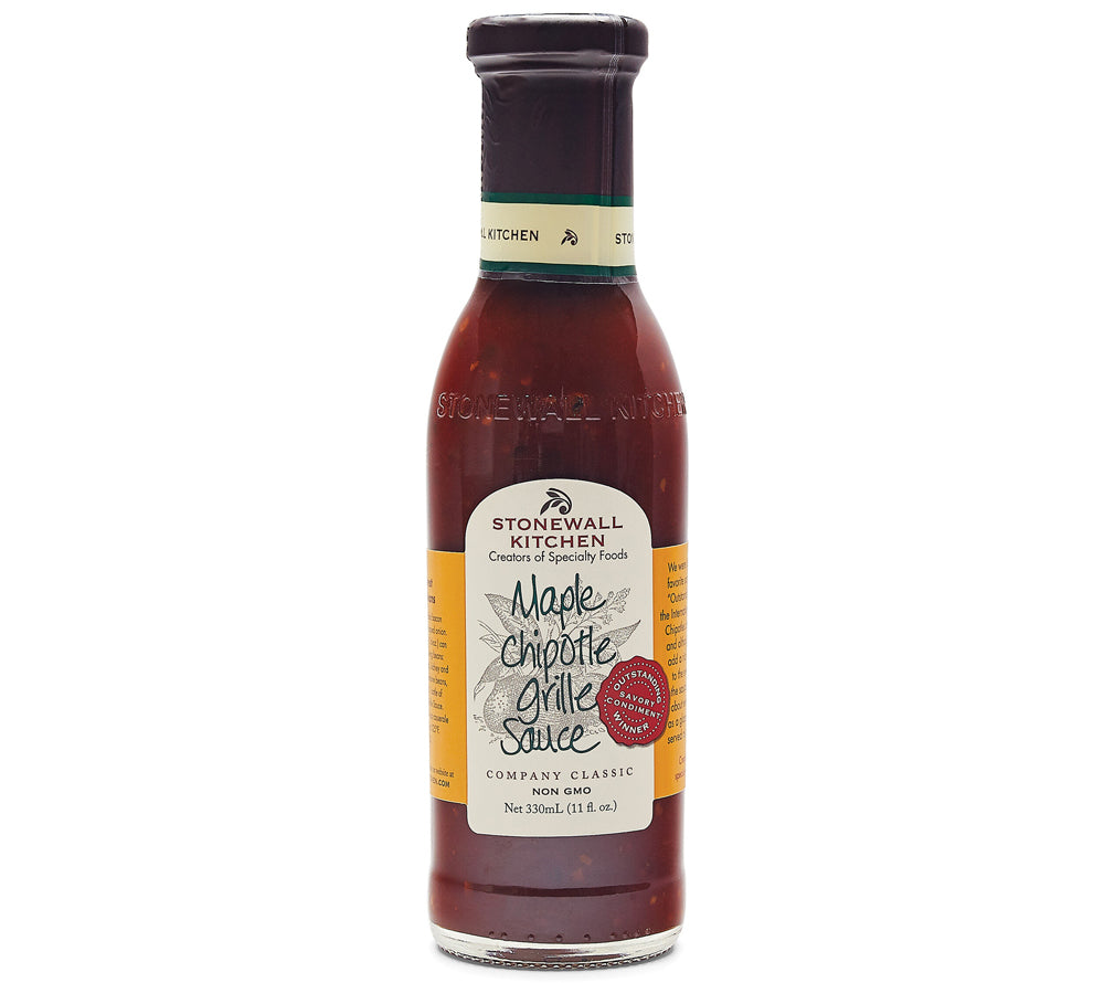 Maple Chipotle Grille Sauce von Stonewall Kitchen ☆ hochwertige Zutaten ☆ natürlicher Ahornsirup ☆ zartes Raucharoma ☆ Jetzt probieren!